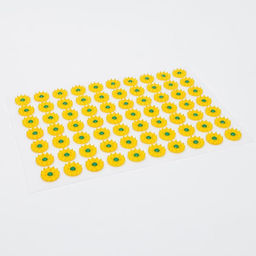 Цена за 2 шт. Аппликатор «Кузнецова», 70 колючек, спантекс, 23×32 см, жёлтый.