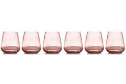 Стакан для виски, 10 см, 450 мл, 6 шт, хрустальное стекло, розовый, Opium