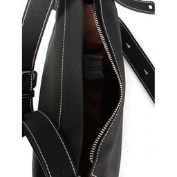 Сумка женская натуральная кожа GU 2066-6611, 1отд+еврокарм, плечевой ремень, черный 259032 - Adelia фото 3