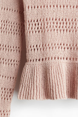 Jersey en punto pointelle con peplum - H&m фото 3