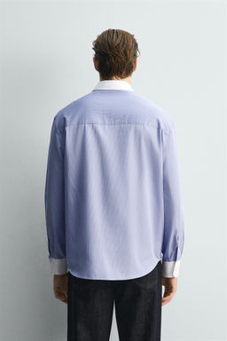 LIMITED EDITION CONTRAST STRIPED SHIRT - Zara фото 3