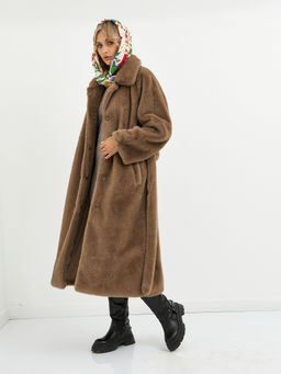 Шуба женская с поясом - Glenfield фото 6