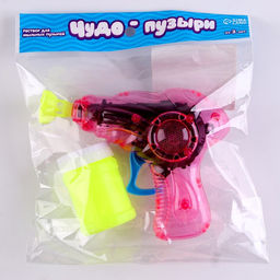 Мыльные пузыри Прозрачный пистолет, 50 мл, МИКС - Funny toys фото 6