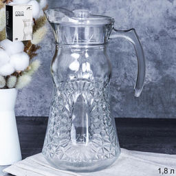 Кувшин 1800 мл с крышкой / J-136RSL /уп 12/ АКЦИЯ - Галеонтрейд фото 2