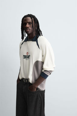 RETRO FOOTBALL PRINT POLO SHIRT - Zara фото 5