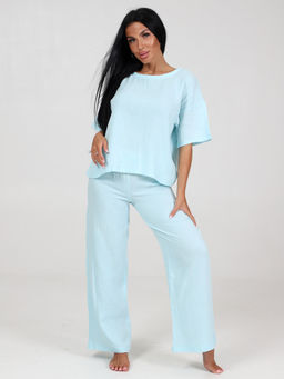 575 ПИЖАМА (брюки) (Голубой) - А-дина фото 4