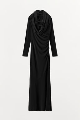 MULTIPOSITION COLLAR VISCOSE BLEND DRESS - Zara фото 8