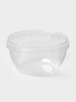 Цена за 340 шт. Контейнер - супница одноразовый, с крышкой, 365 мл, пластик, прозрачная - Simaland фото 3