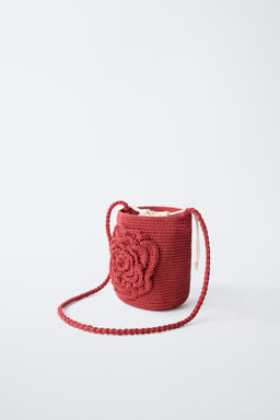 FLORAL CROCHET CROSSBODY BAG - Zara фото 2
