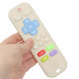 Прорезыватель для зубов «Пульт детский», бежевый, размер 16 см, Крошка Я