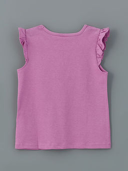 Bisiklet Yaka Kiraz Bask?l? K?z ?ocuk Atlet 2li