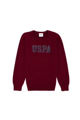 U. S. Polo Assn Бордовый трикотажный свитер с круглым вырезом для мальчика - U.s. polo assn фото 7