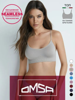 122DD(477) Майка женская (Топ на тонких  бретелях)OMSA