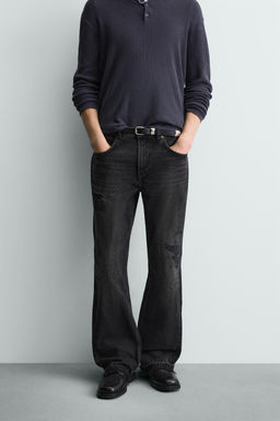 RIPPED FLARE FIT JEANS - Zara фото 12