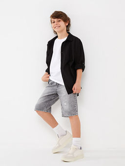 Y?rt?k Detayl? Erkek ?ocuk Jean ?ort