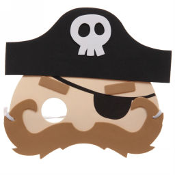 Цена за 4 шт. Маска "Пират", пвх
