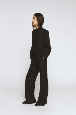 ZW COLLECTION HIGH-WAIST WIDE-LEG TROUSERS - Zara фото 4