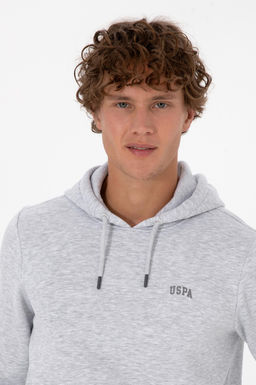 Erkek Regular Fit Kap__onlu _ardonlu A__k Gri Basic Sweatshirt - U.s. polo assn фото 2