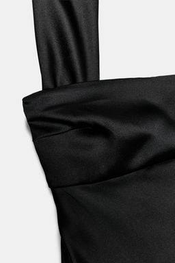 VESTIDO SATINADO FOULARD / Negro - Zara фото 6