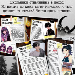 Цена за 6 шт. Набор Создай свой сюжет. Проклятие четвёртой группы, 2в1, с брелоком, Аниме - Буква-ленд фото 2