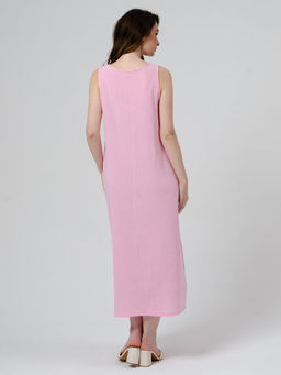 Женское платье муслин розовое 2319 (8)