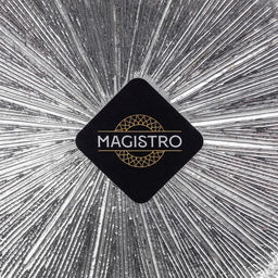 Тарелка стеклянная Magistro «Иней. Серебро», 20.5×1.5 см, цвет серебряный