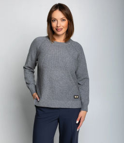 Джемпер #КТ8066, серый