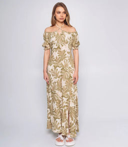 Платье #ОКТ035003, хаки