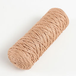 Шнур для вязания "Классик" без сердечника 100% полиэфир ширина 4мм 100м (св.бежевый)