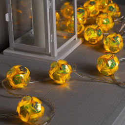 Гирлянда Нить 4.5 м с насадками Цветочные шары, IP20, прозрачная нить, 15 LED, свечение тёплое белое, 220 В - Luazon lighting фото 4