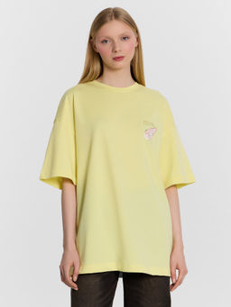 Футболка женская Mark Formelle желтая с принтом  фото 2