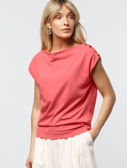 VILATTE / Футболка из облегченного полотна с эластаном