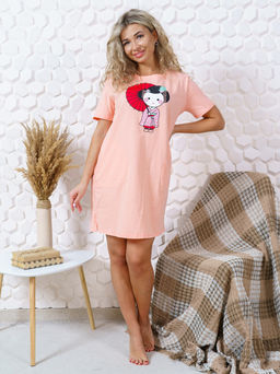 858 Футболка "персик"