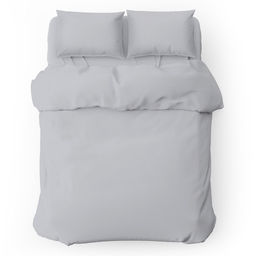 Пододеяльник 2-х спальный на кнопках "Серебряная роса" 175х215см, перкаль 115г/м2, хлопок 100%, упаковка "классическая" ПВХ 28х41см, "Домашняя мода" (Россия)