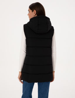 Siyah __kar_labilir Kap__onlu Yelek - Pierre cardin фото 5