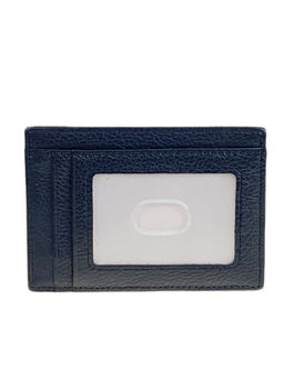 Картхолдер женский из натуральной кожи для пластиковых карт, цвет черный