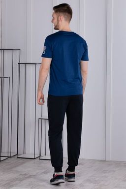 брюки спортивные 
 3.MMT003A-синий-тёмный - Iron man фото 5