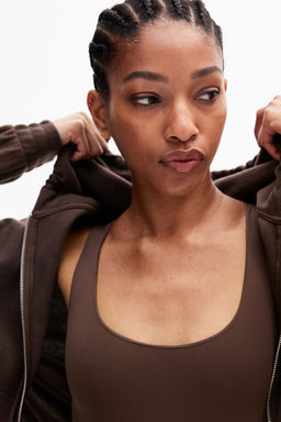 Chaqueta de punto con capucha y cremallera - H&m фото 3