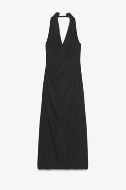 FLOWING DRAPED MIDI DRESS - Zara фото 4