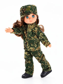 Кукла «Эля», военная, 30 см