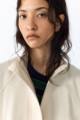 Chaqueta oversize en mezcla de lino - H&m фото 6