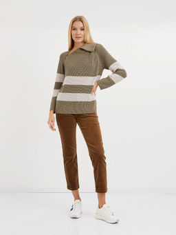 брюки женские укороченные из микровельвета - Glenfield фото 2