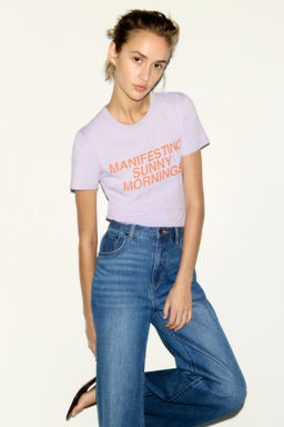 Camiseta estampada en mezcla de viscosa - H&m фото 5