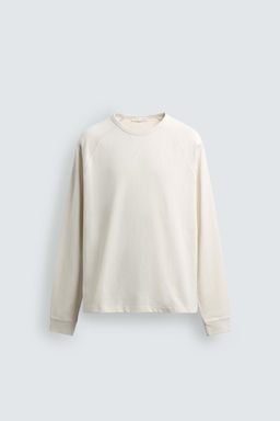 CAMISETA HEAVYWEIGHT CREWNECK / Beige claro - Zara фото 7