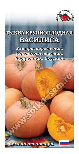 Тыква Василиса 1г (Золотая сотка Алтая)