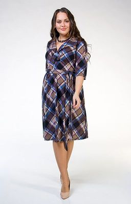 Милое платье из трикотажа-клетка - Ckc collections фото 2