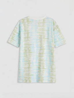 Bisiklet Yaka Desenli Erkek ?ocuk Ti??rt