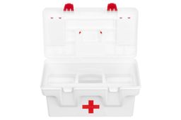 Ящик для медикаментов-аптечка 16 л 40,5*23,5*21 см Массимос крыш.с 2-мя защел.и 2-мя органай+вклад - Elan gallery фото 11