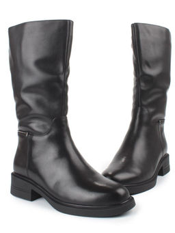 Z4225M BLACK Сапоги зимние женские (натуральная кожа, натуральный мех)