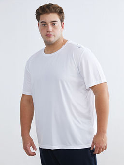 B?y?k Beden Bisiklet Yaka Erkek Spor Ti??rt